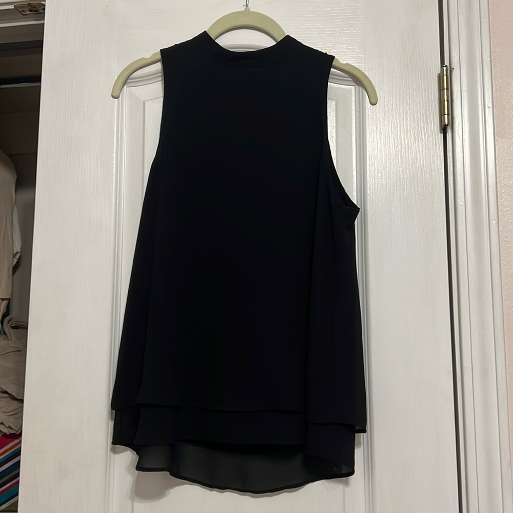 Size small black “naked zebra” tank